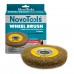 Щётка кольцевая NovoTools, гофрированная латунь, 150х22.2 мм